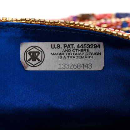 Fendi Satin Calf Hair Beaded Baguette Multicolor 7 of 11