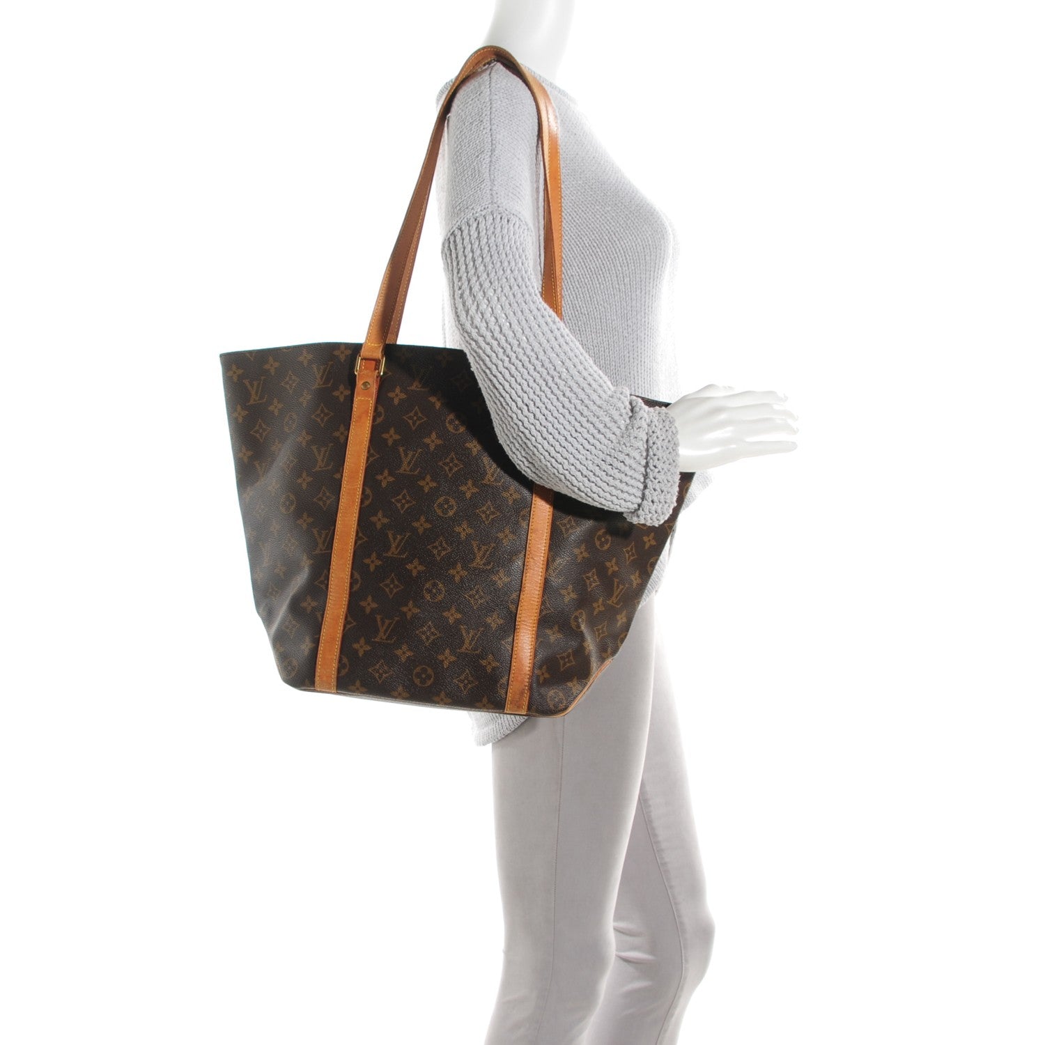 Louis Vuitton Monogram Sac Shopping Tote 2 of 9