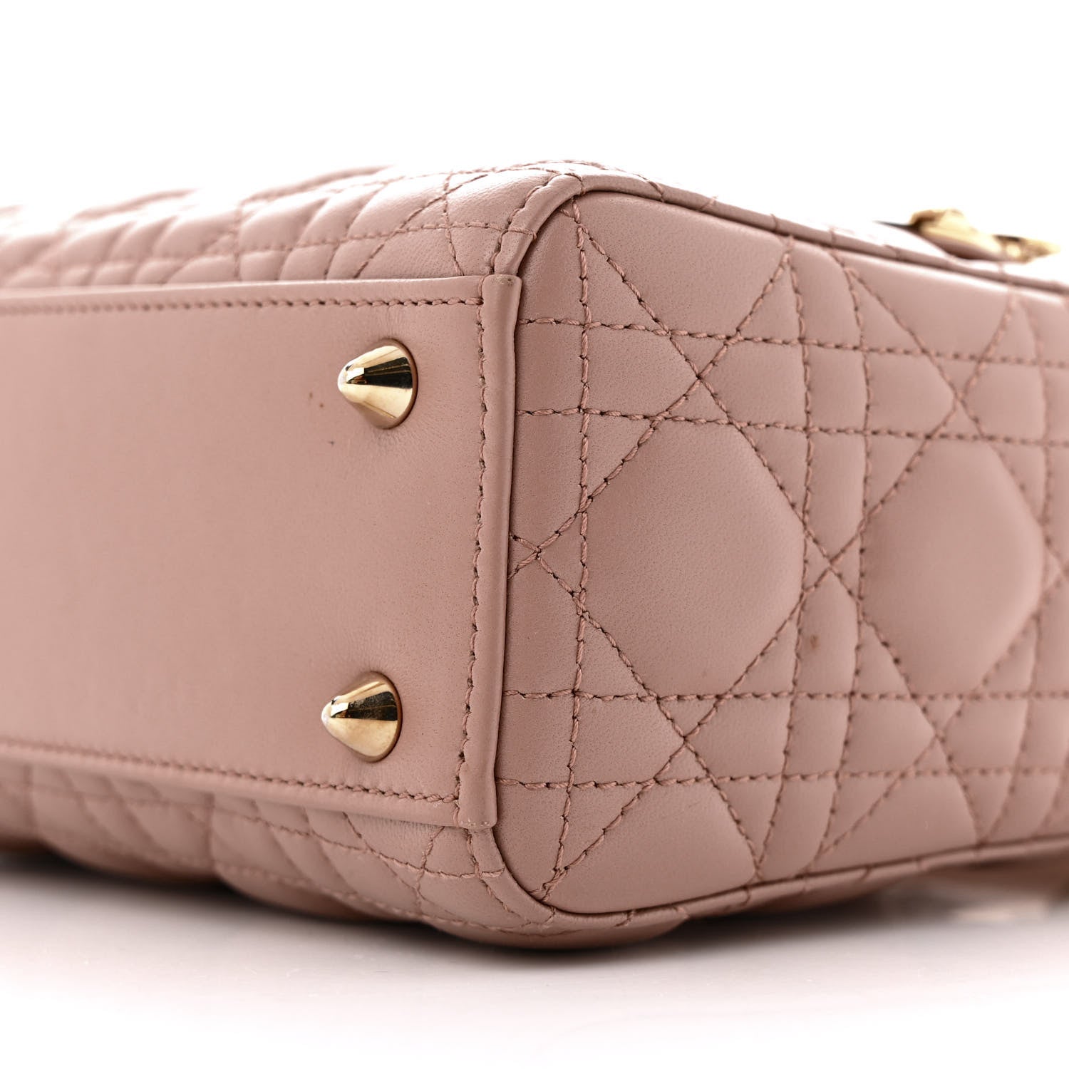 Christian Dior Lambskin Cannage Small My ABCDior Lady Dior Fard 10 of 12