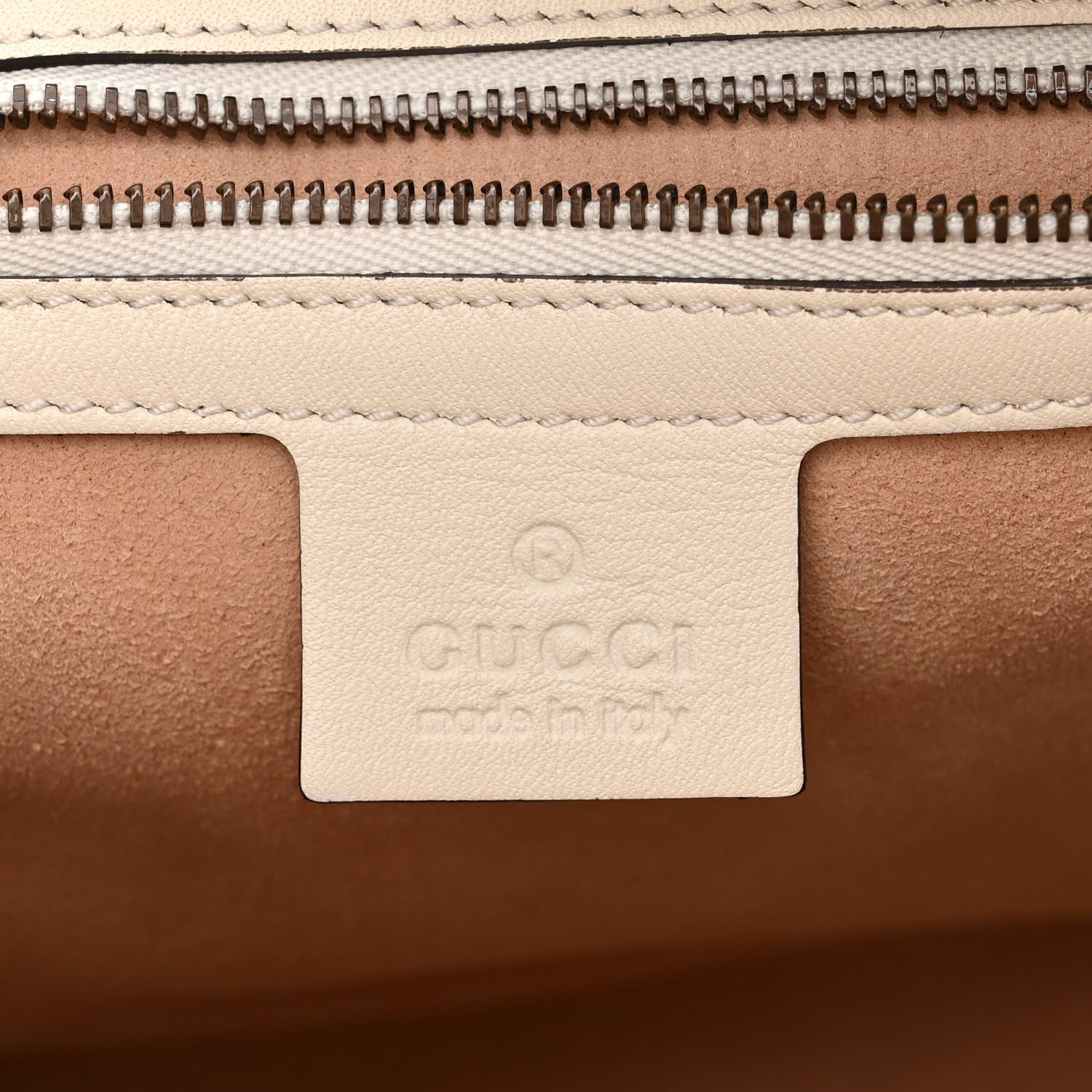 Gucci Calfskin Matelasse Medium GG Marmont Chain Shoulder Bag Mystic White 6 of 9