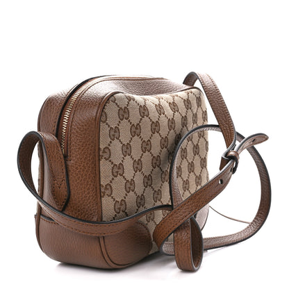 Gucci Monogram Mini Bree Messenger Bag Beige Tabacco 3 of 12