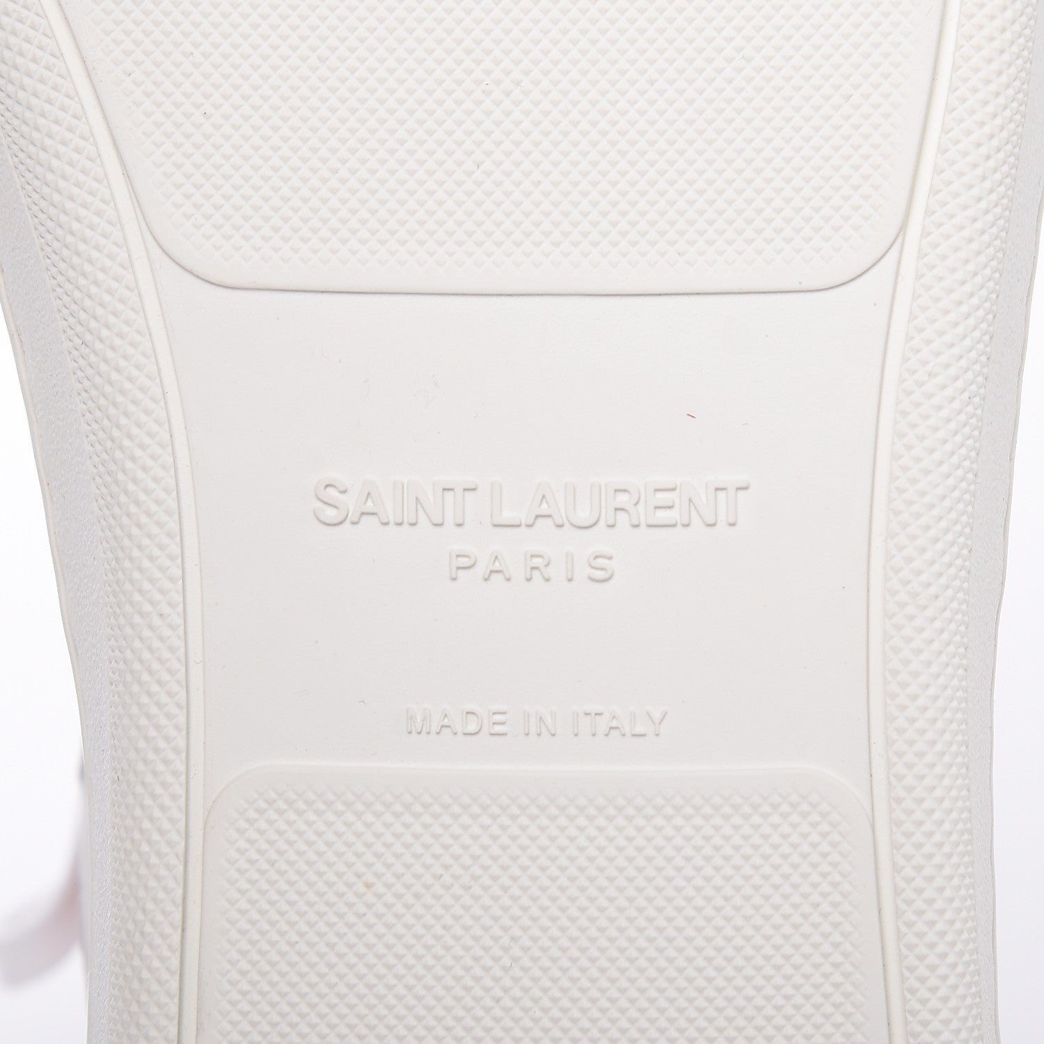 Saint Laurent Calfskin Court Classic SL/10H High Top Sneakers 41 White Red 5 of 8