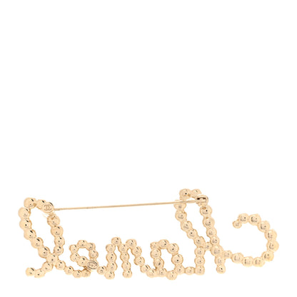 Chanel Metal Glass Swirling Pearls Brooch Pin Gold 3 of 6