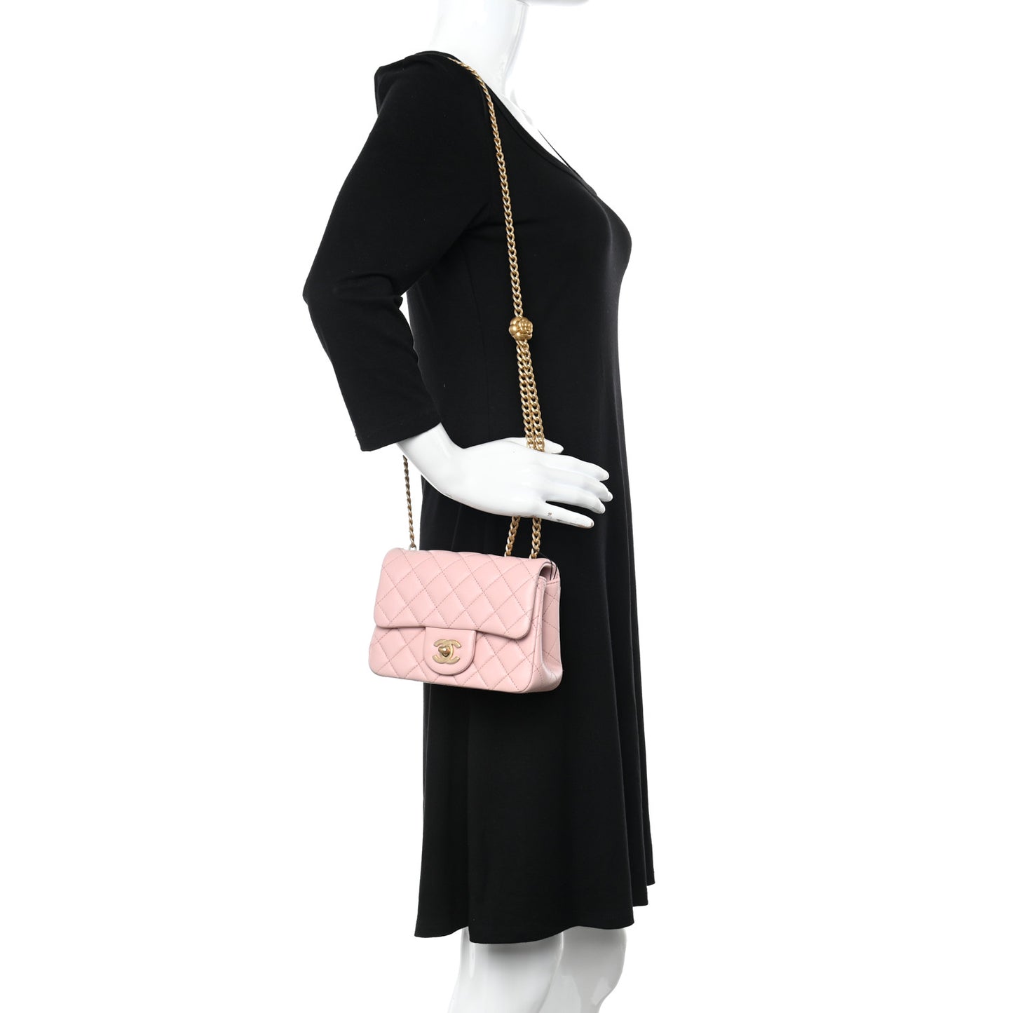 Lambskin Quilted Mini Sweet Camellia Flap Light Pink
