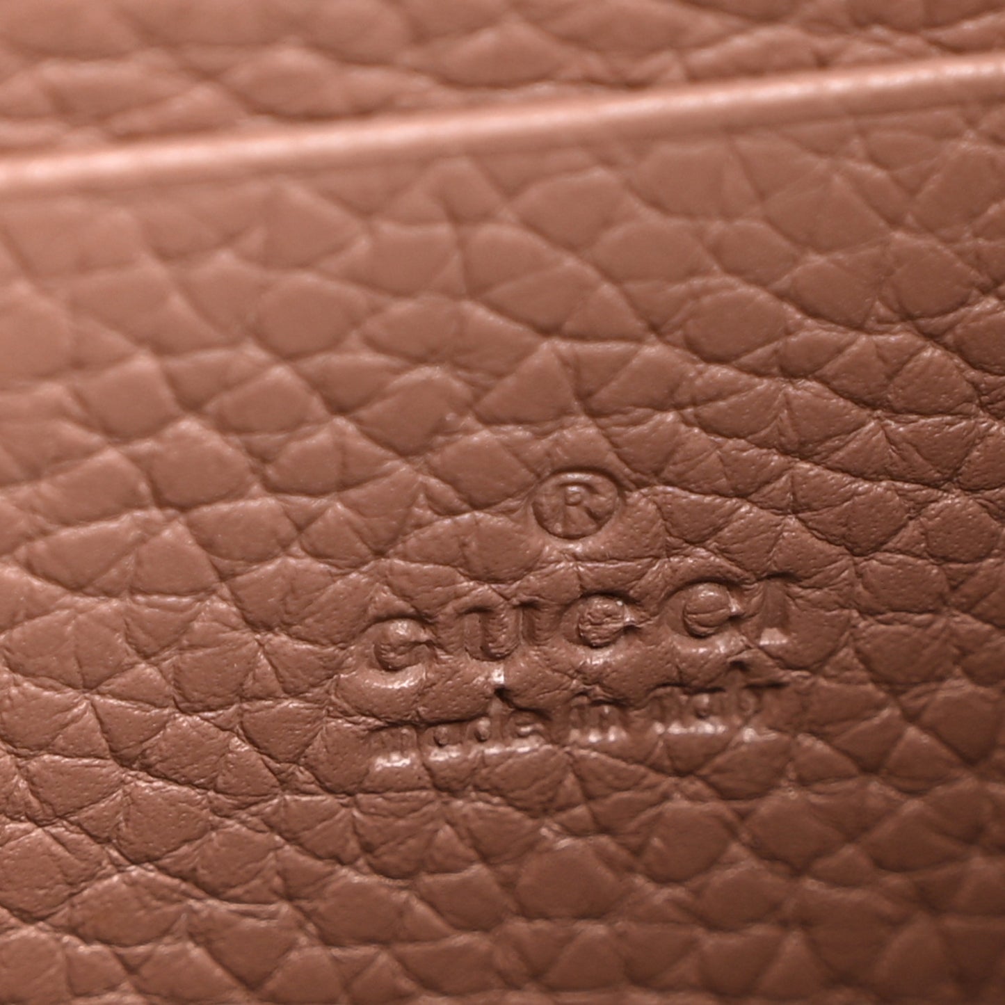 Cellarius Calfskin GG Marmont Chain Wallet Rosy Phard