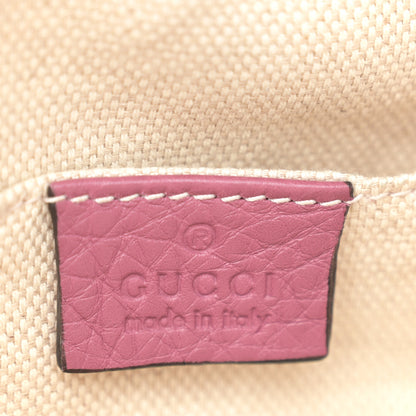 Gucci Pebbled Calfskin Small Soho Disco Bag Peonia Flower 8 of 12