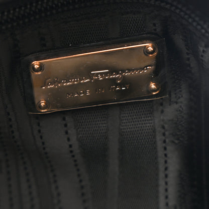Salvatore Ferragamo Calfskin Gancini Tote Bag Black 7 of 10
