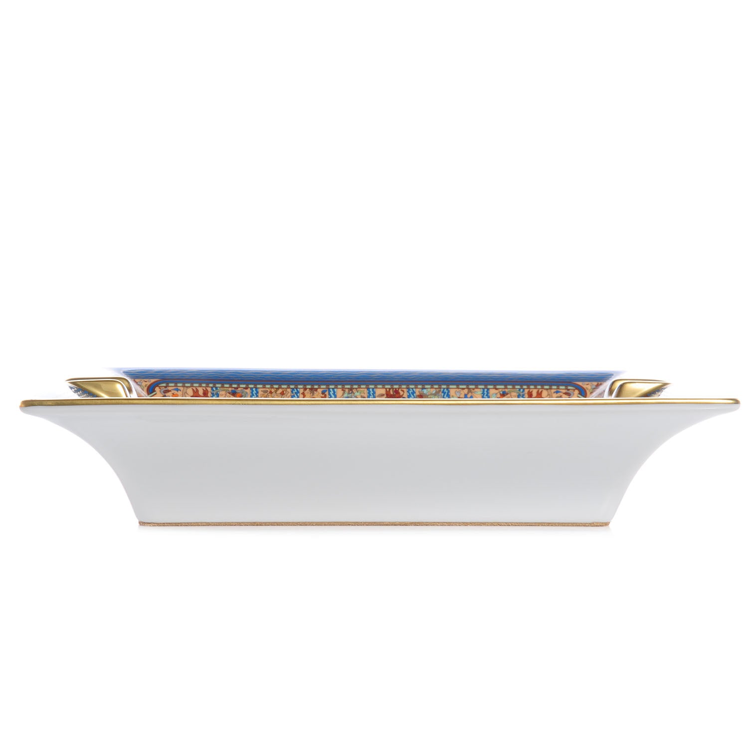 Hermes Porcelain Les Jardins d'ArmÃ©nie Ashtray Bleu Or N 2 of 7
