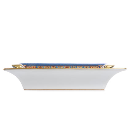 Hermes Porcelain Les Jardins d'ArmÃ©nie Ashtray Bleu Or N 2 of 7