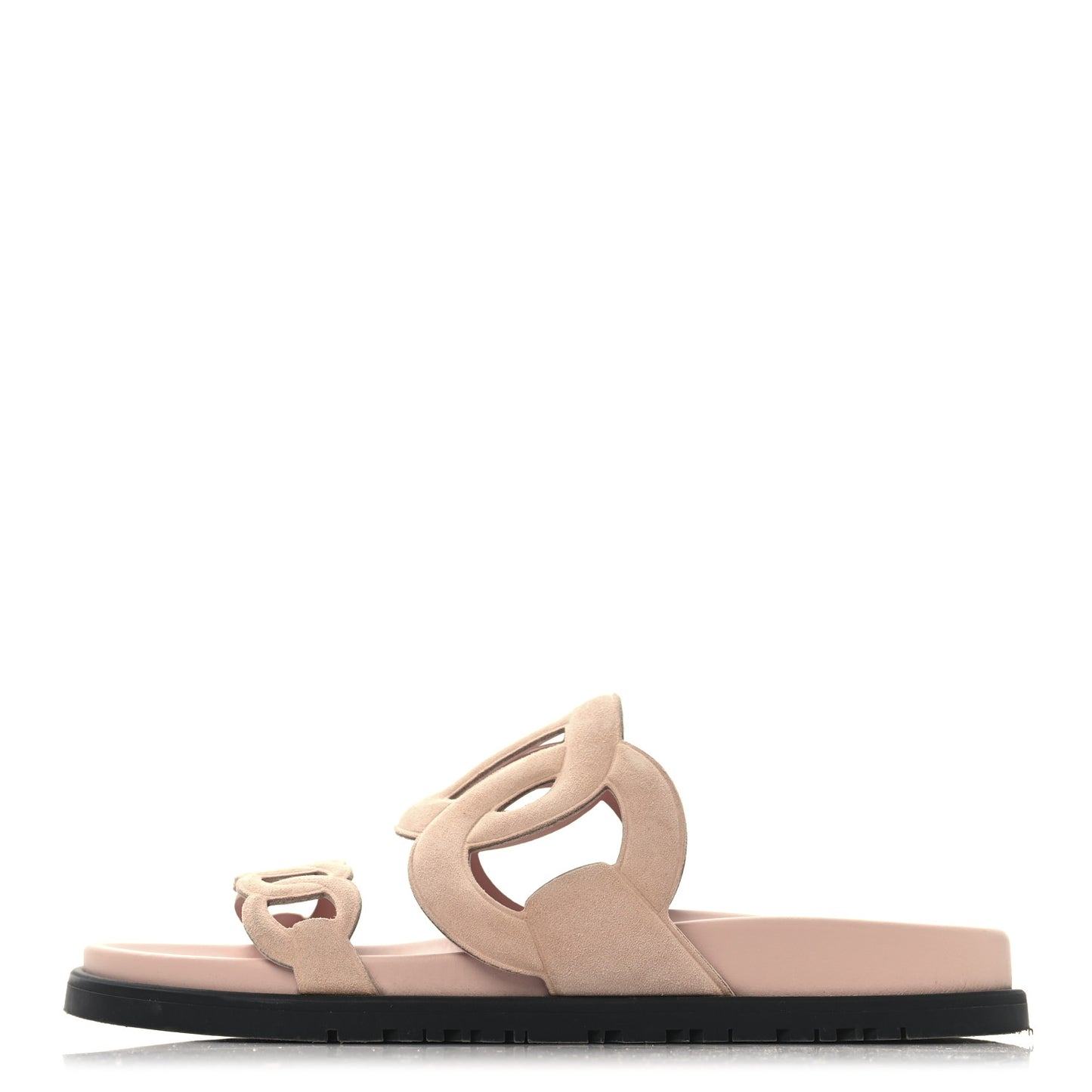 Suede Goatskin Extra Sandals 36 Rose Opaline