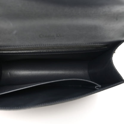 Christian Dior Metallic Calfskin Micro-Cannage Medium Diorama Flap Bag Graphite 5 of 9