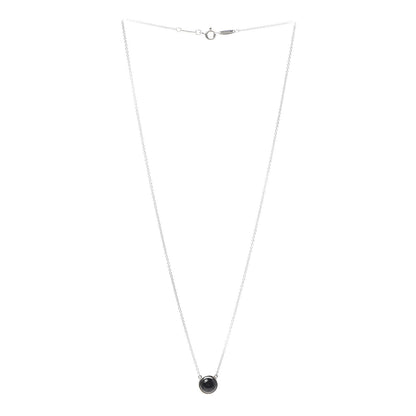 Tiffany Sterling Silver Black Jade Elsa Peretti Color By The Yard Necklace 3 of 5