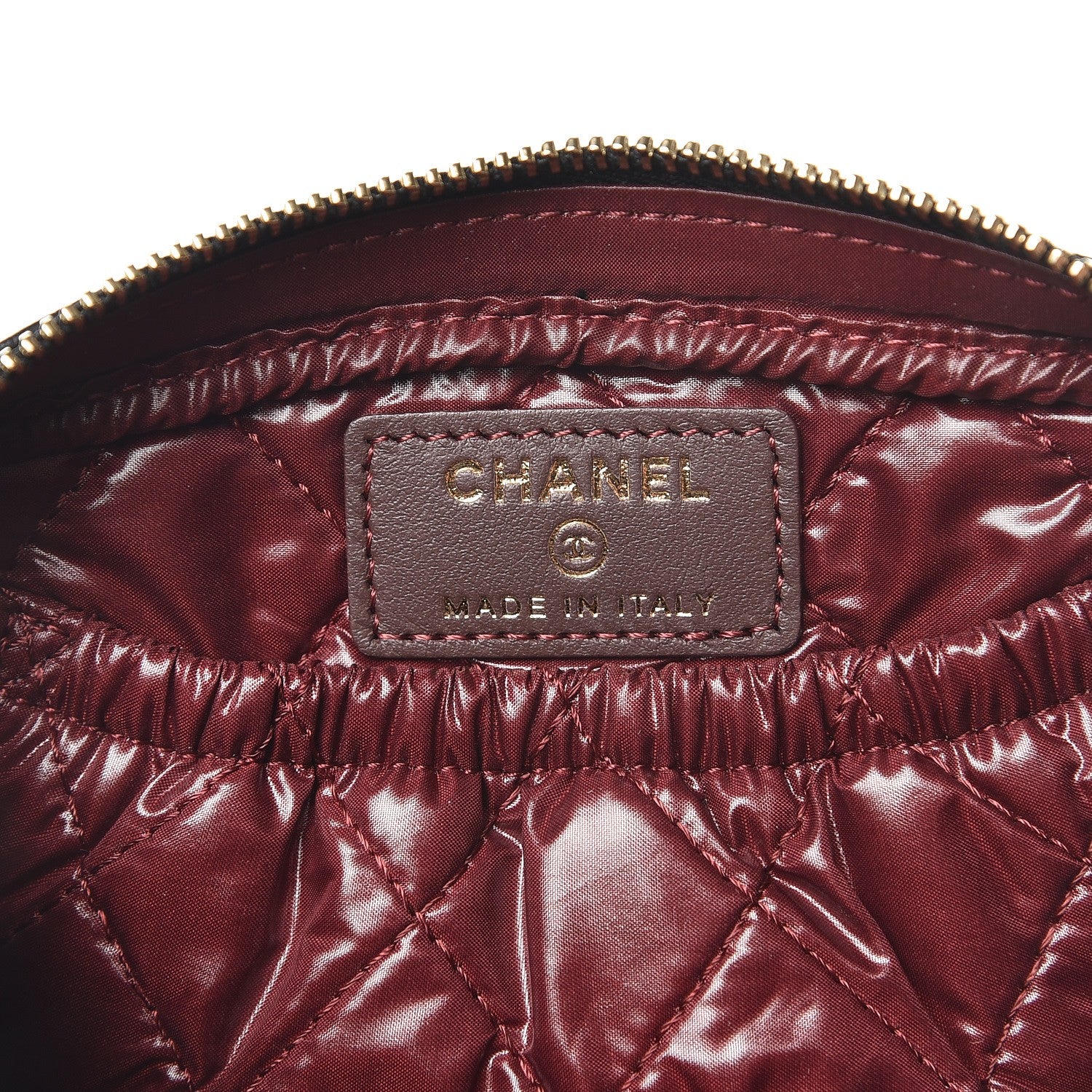 Chanel Caviar Quilted Small Curvy Pouch Cosmetic Case Black 6 of 7