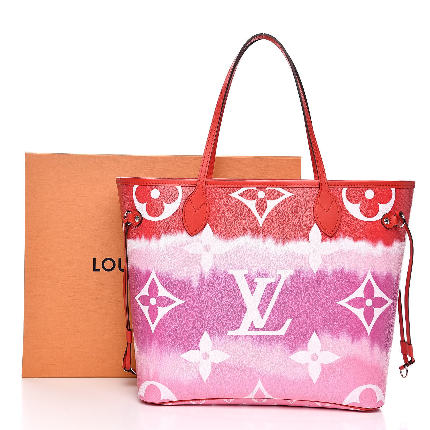 Louis Vuitton Monogram Escale Neverfull MM Rouge 11 of 11