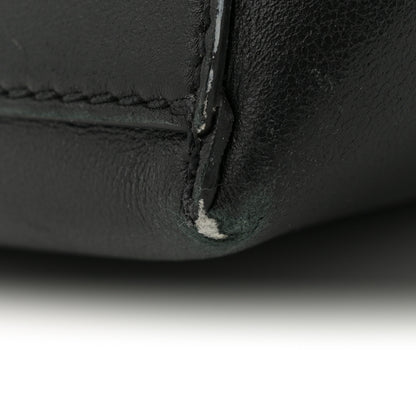 Valentino Garavani Calfskin Polka Dot Rockstud Shoulder Tote Black Light Ivory 10 of 13