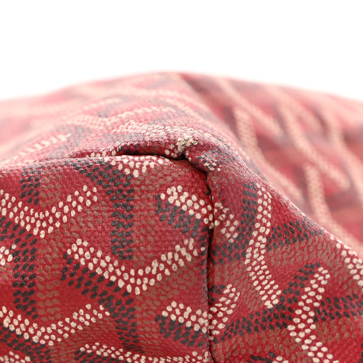 Goyardine Fidji Zip Hobo Red