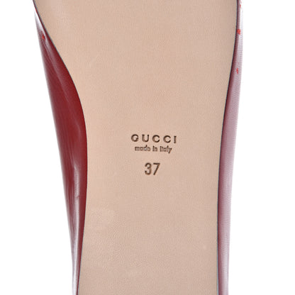 Gucci Malaga Kid Silk Hannelore Detachable Platform Slide 37 Hibiscus Red 6 of 11