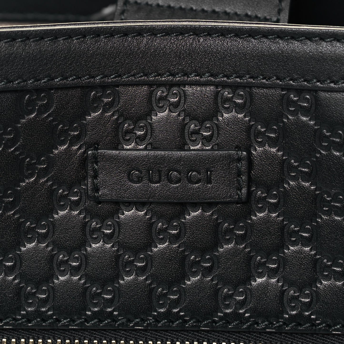 Soft Microguccissima Medium Tote Black