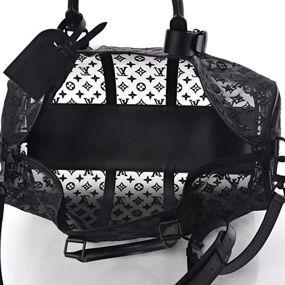Louis Vuitton Monogram See Through Keepall Bandouliere 50 Black 6 of 11
