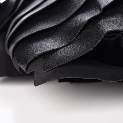 Saint Laurent Chevre Leather Ruffle Saint Tropez Black 9 of 10