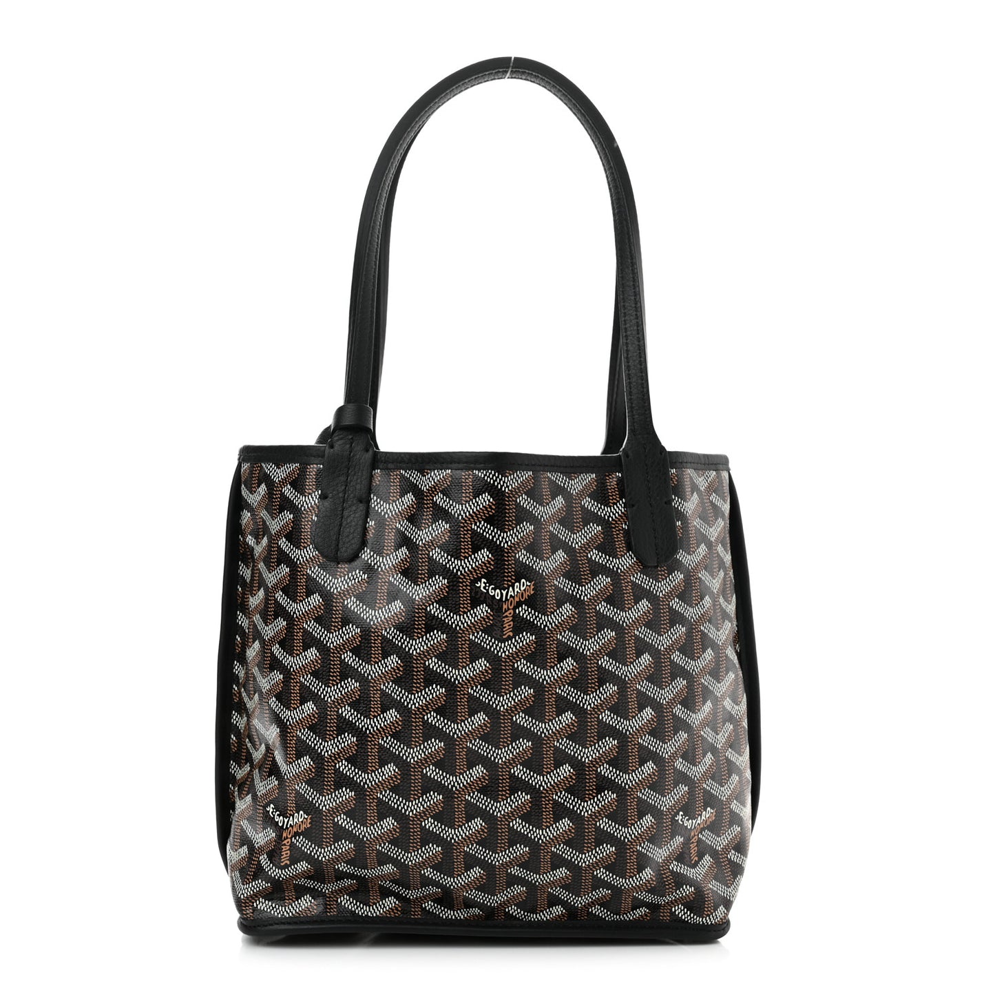 Goyardine Reversible Mini Anjou Black