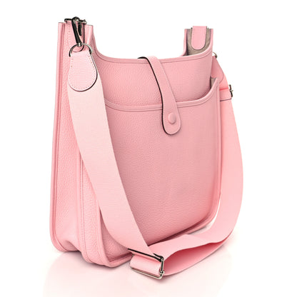 Hermes Taurillon Clemence Evelyne III GM Rose Sakura 3 of 10