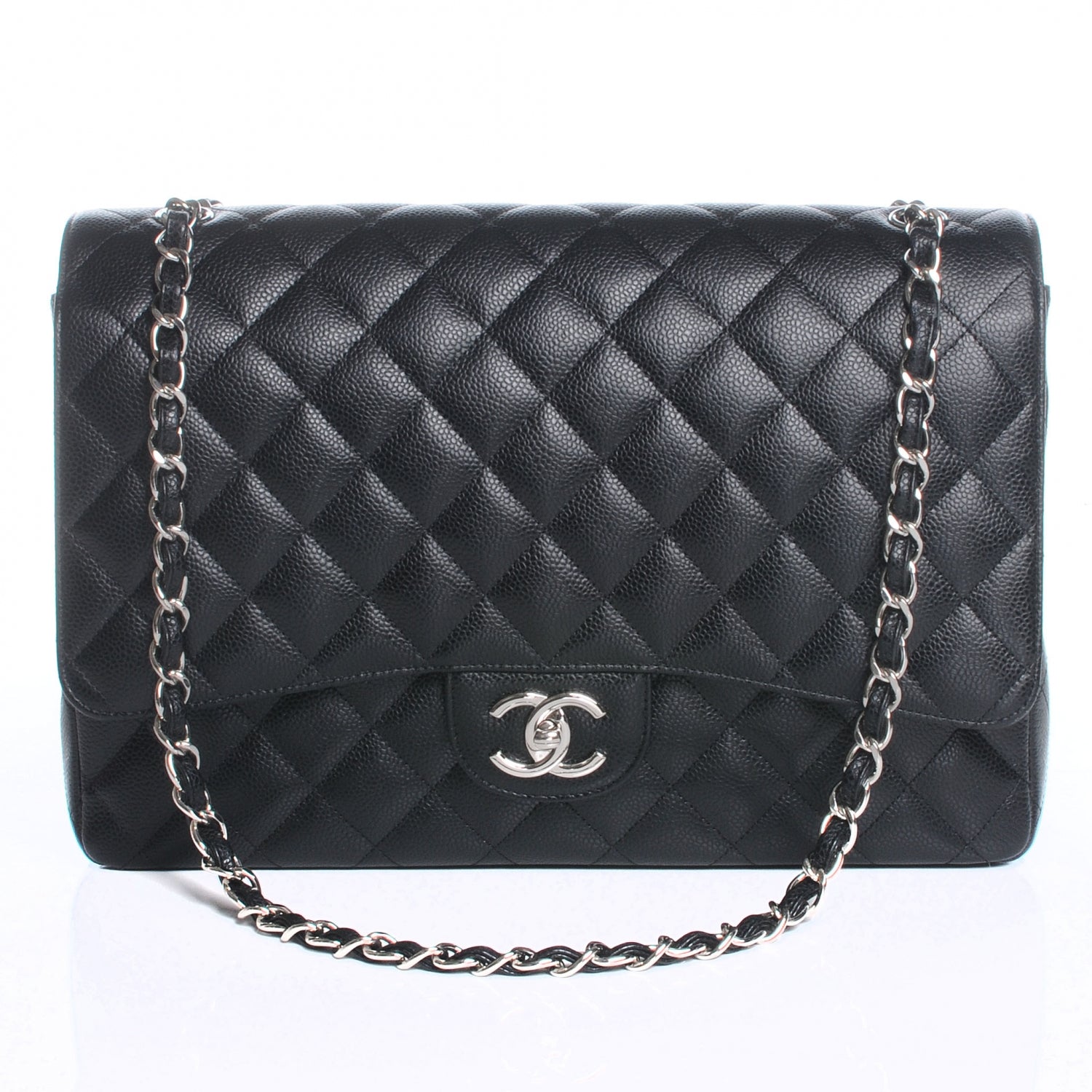 Chanel Caviar Quilted Maxi Double Flap Black 1 of 7