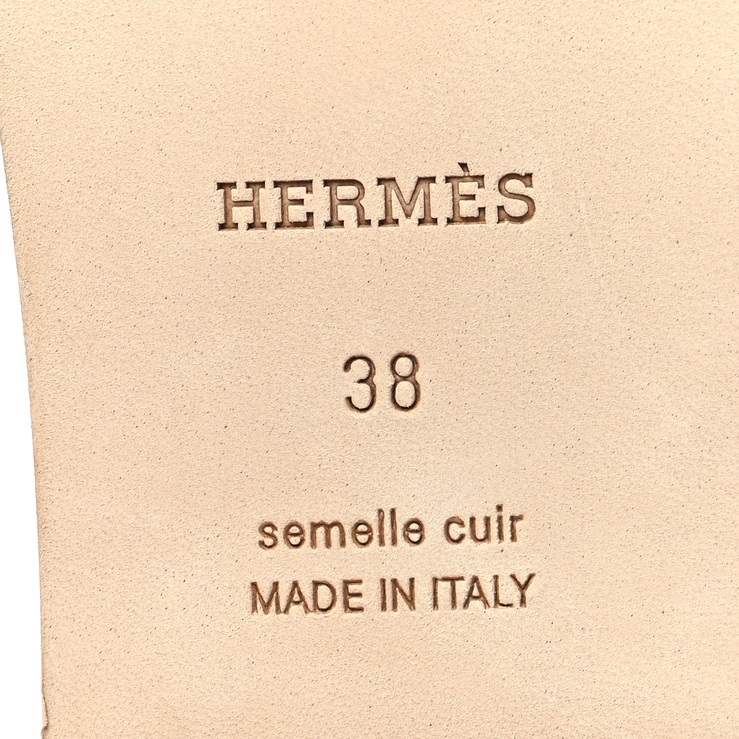 Hermes Epsom Oran Sandals 38 Vert Jade 7 of 9