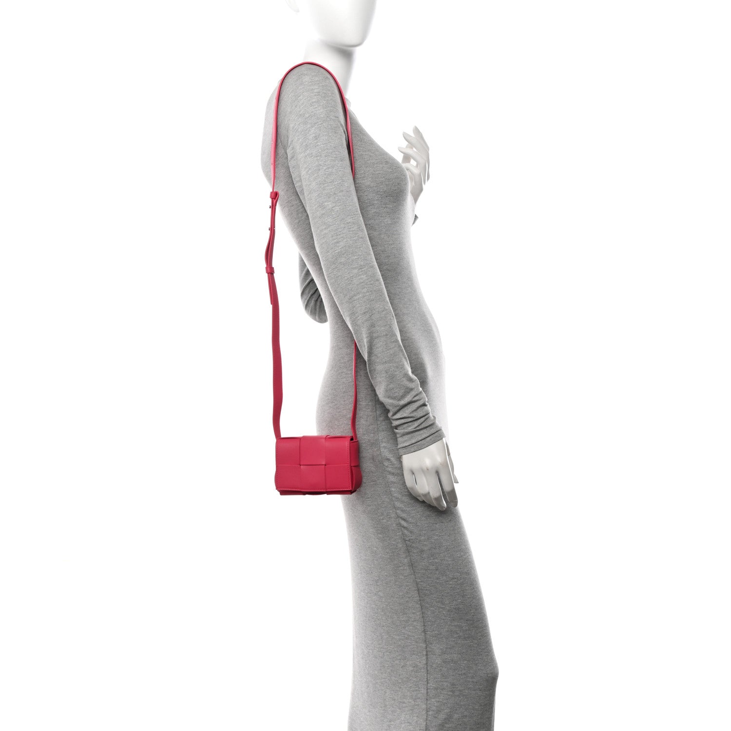 Bottega Veneta Lambskin Maxi Intrecciato Extra Mini Cassette Crossbody Bag Bon Bon 2 of 10