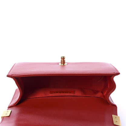 Chanel Lambskin Quilted Small Boy Flap Red 5 of 11