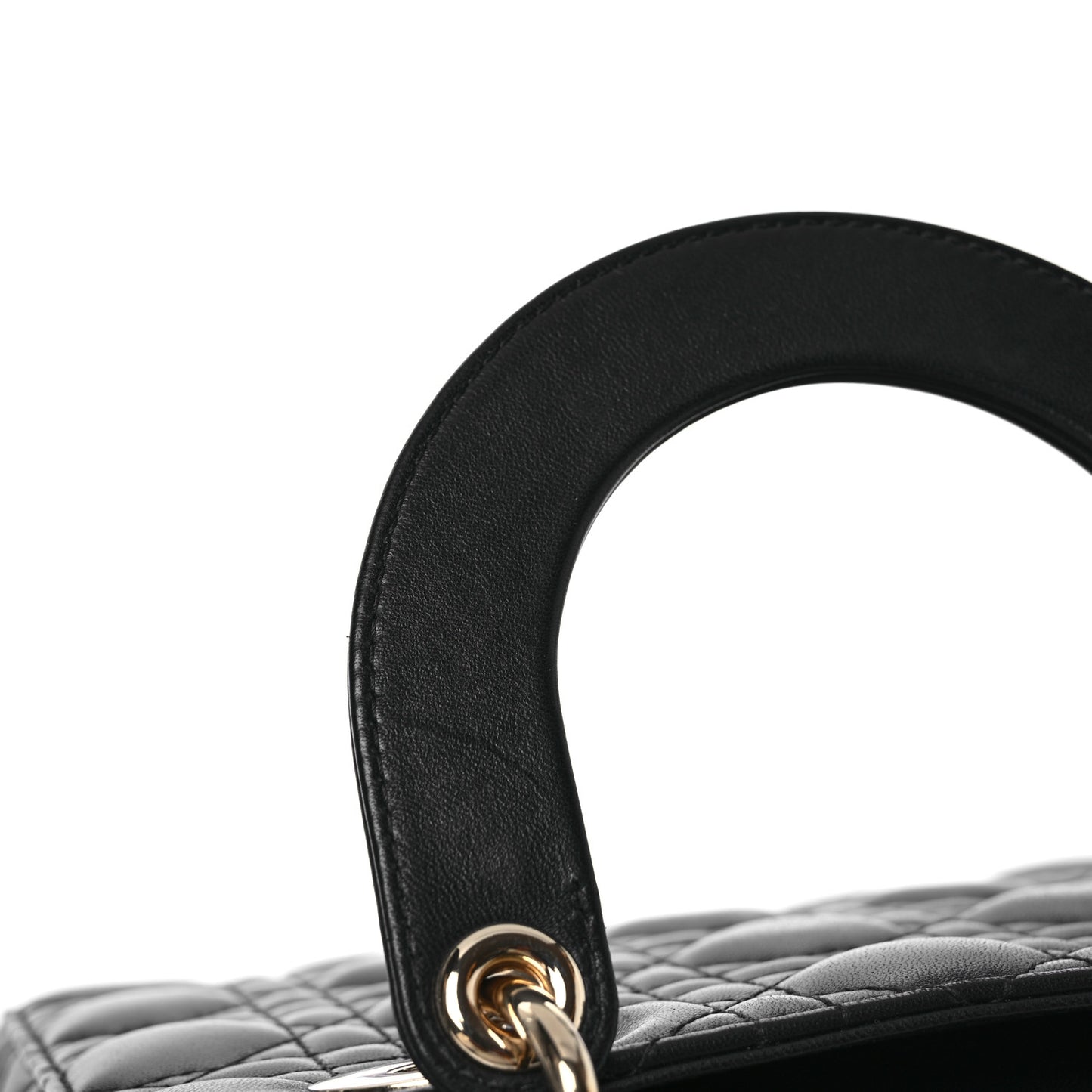Lambskin Cannage Small My ABCDior Lady Dior Black