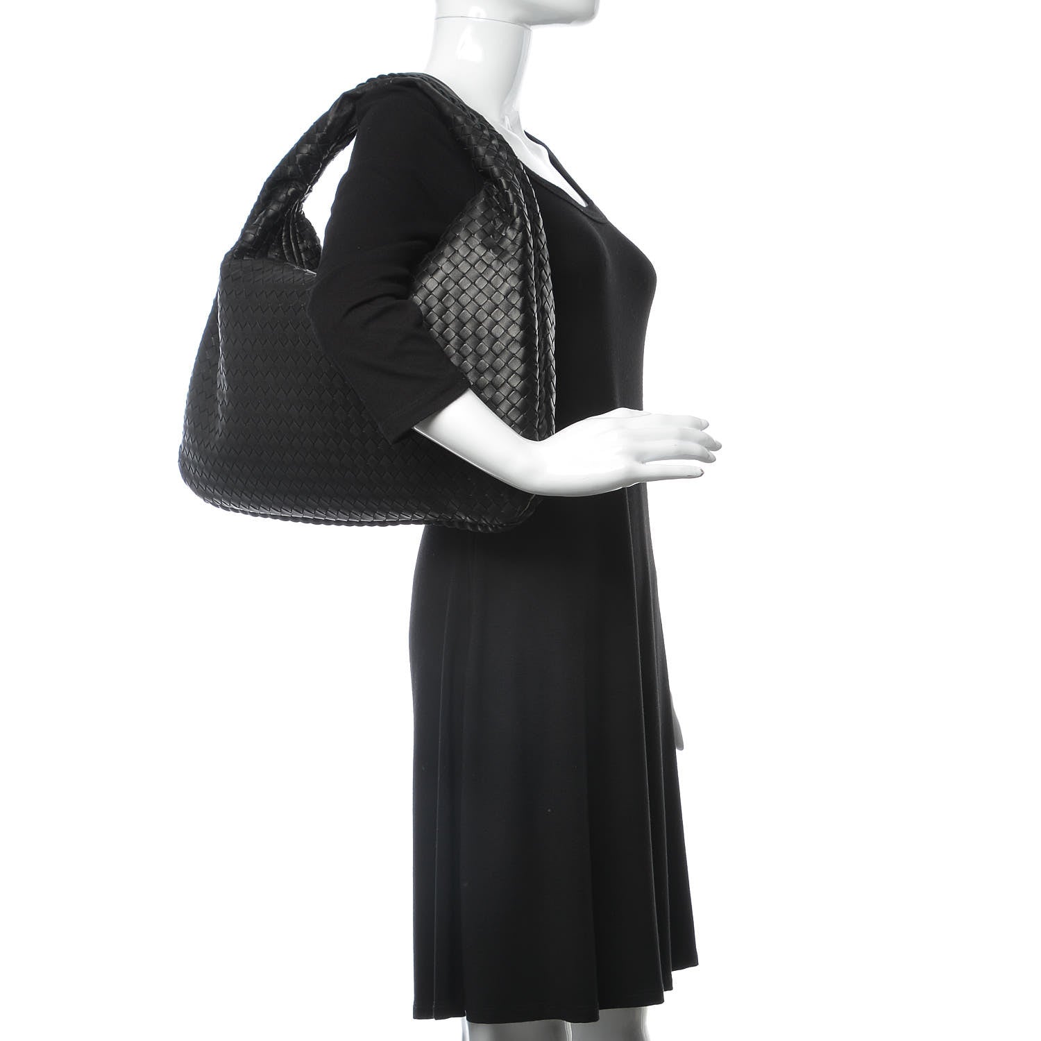 Bottega Veneta Nappa Intrecciato Large Veneta Hobo Black 2 of 9