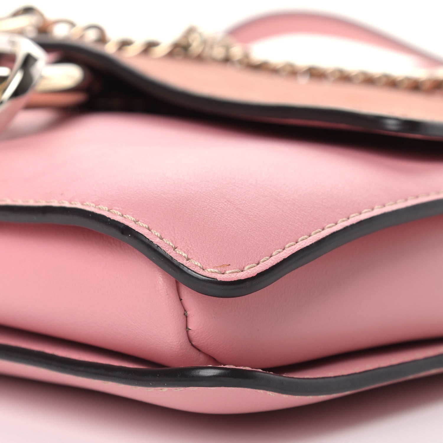 Chloe Suede Calfskin Small Faye Shoulder Bag Washed Pink 9 of 10