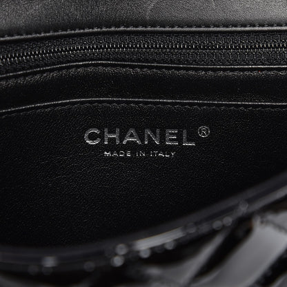 Chanel Patent Calfskin Quilted Mini Rectangular Flap Black 6 of 9