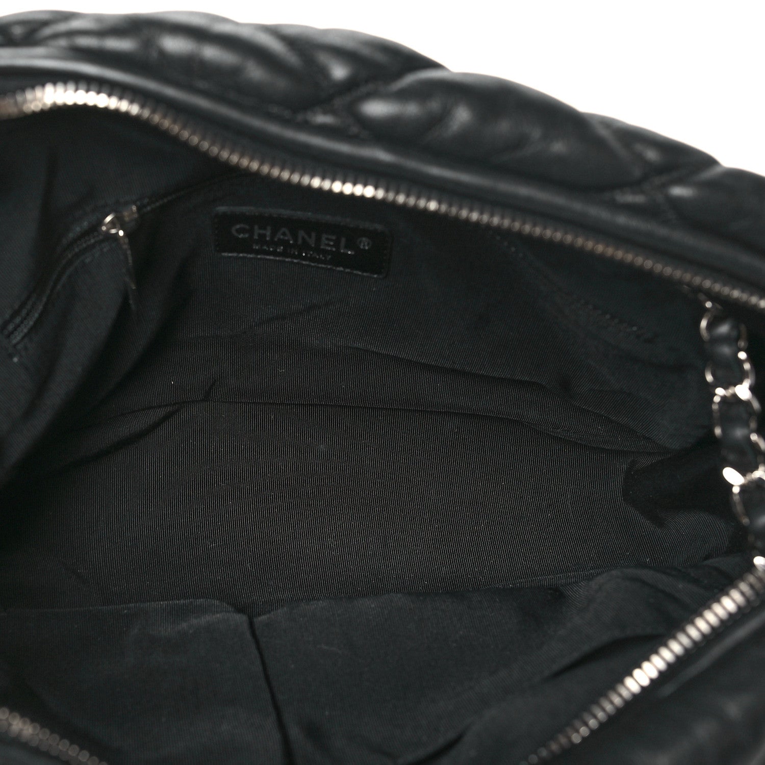 Chanel Lambskin Bubble Quilt Camera Case Black 5 of 10