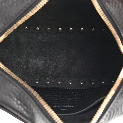 Valentino Garavani Pebbled Calfskin Rockstud Camera Crossbody Bag Black 5 of 10