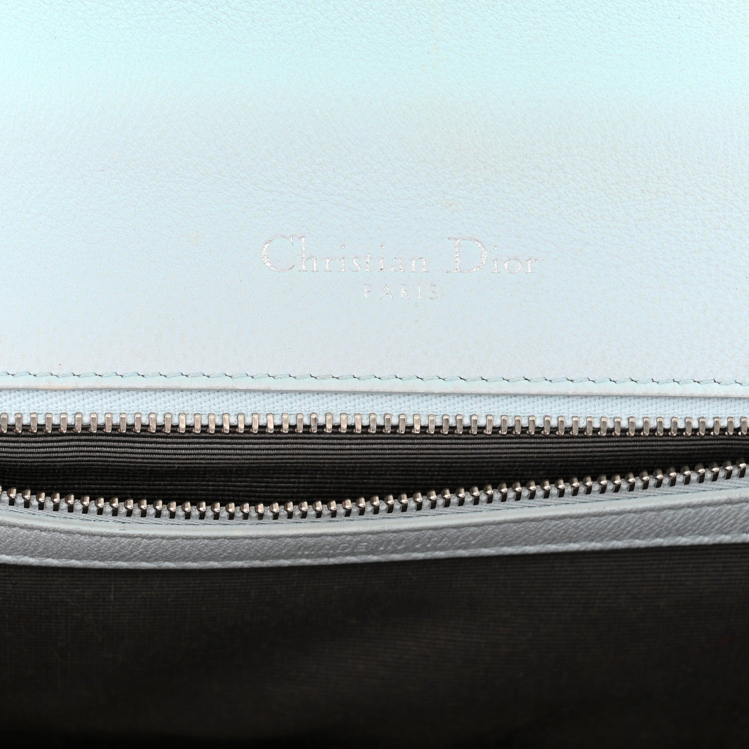 Christian Dior Grained Calfskin Small Diorama Flap Bag Light Blue 6 of 13