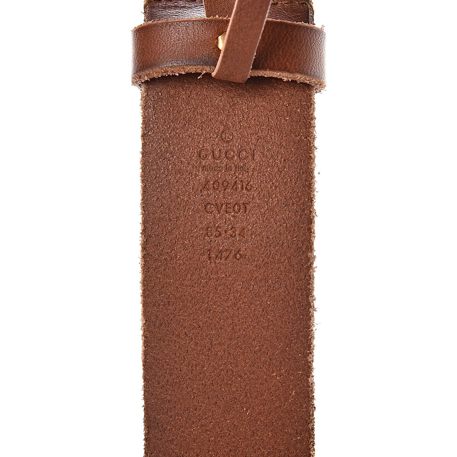 Gucci Faded Calfskin Double G 40mm Belt 85 34 Cuir 6 of 6