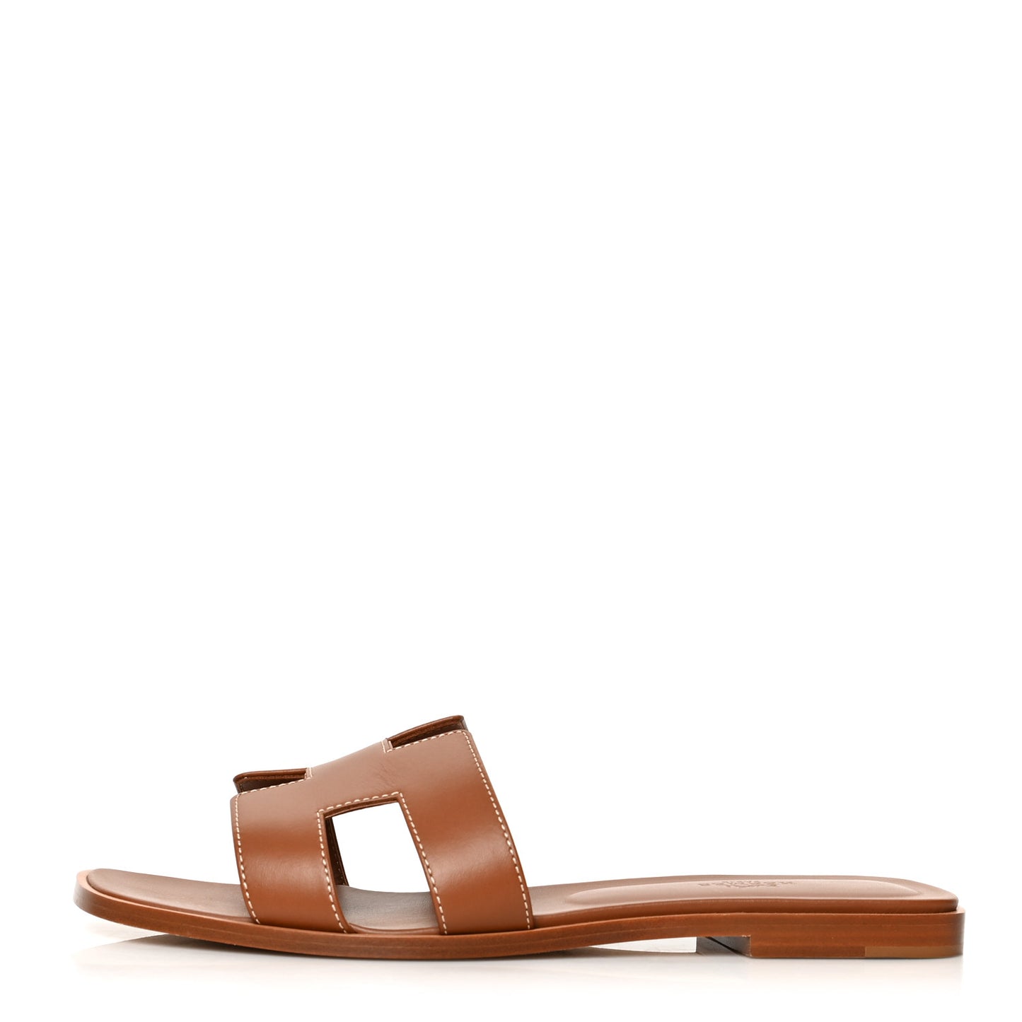 Box Calfskin Oran Sandals 39 Gold