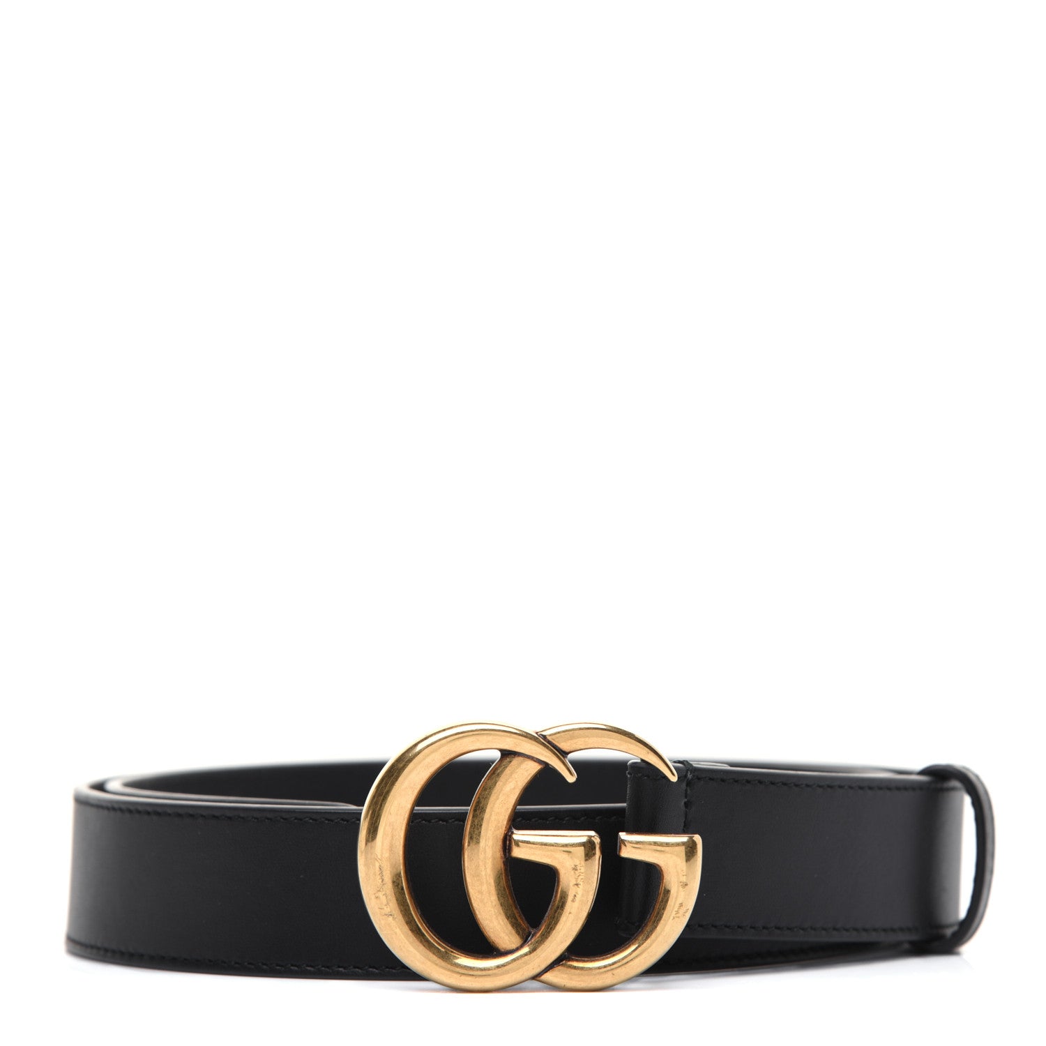 Gucci Calfskin Double G 30mm Belt 85 34 Black 1 of 8
