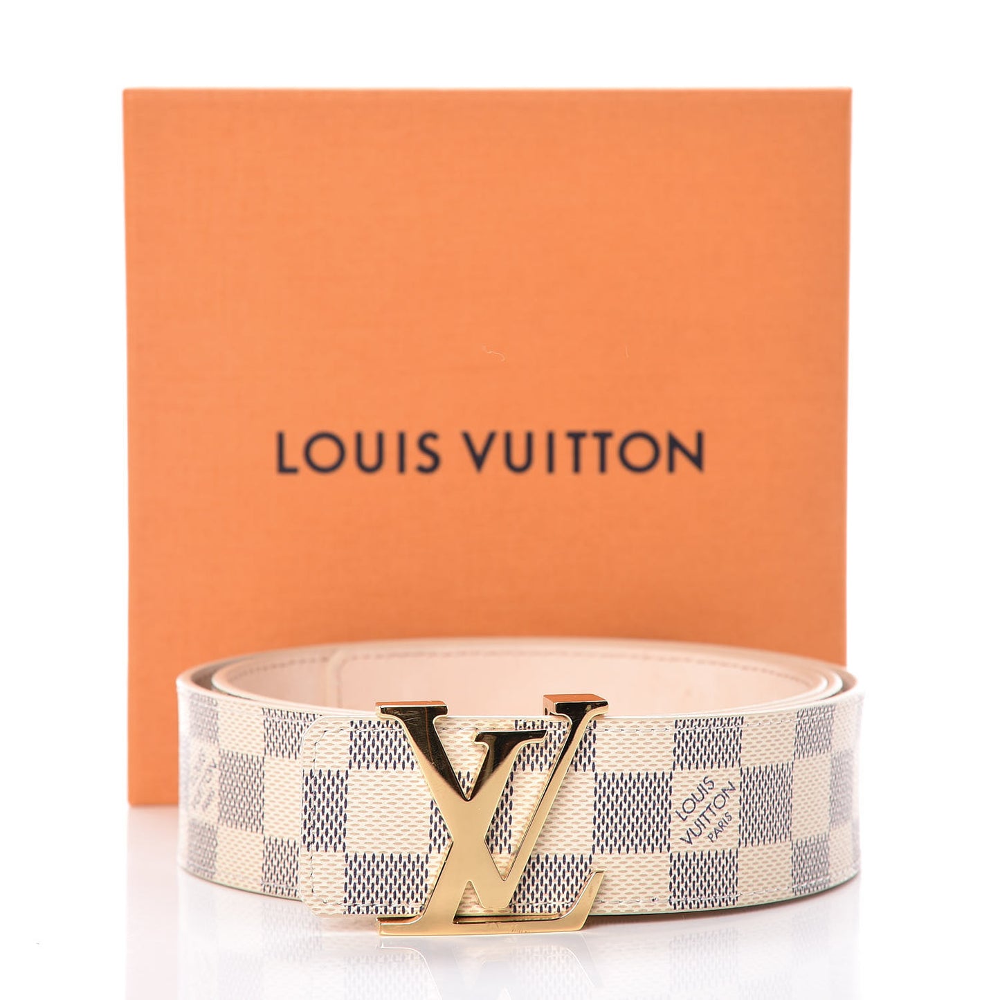 Damier Azur LV Initiales Belt 100 40