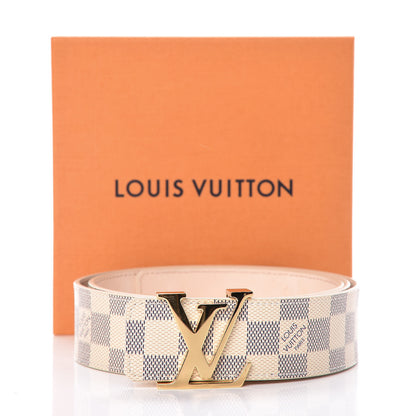 Louis Vuitton Damier Azur LV Initiales Belt 100 40 8 of 8
