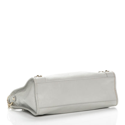Balenciaga Chevre Gold Metallic Edge Hardware City Gris Perle 4 of 7