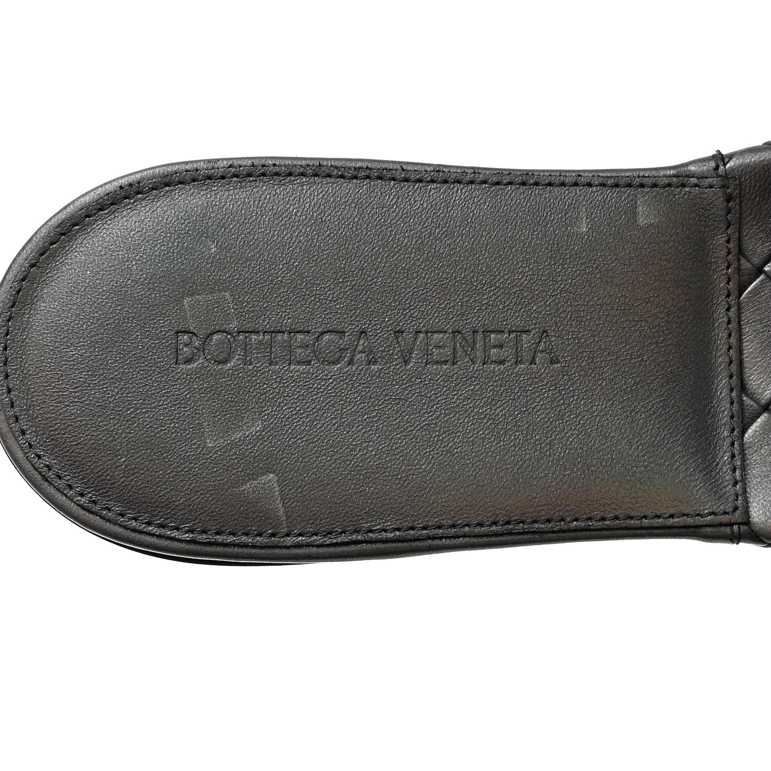 Bottega Veneta Laser Nappa Maxi Intrecciato Lido Flat Sandals 41.5 Oyster 6 of 9