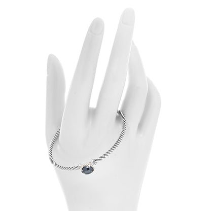 David Yurman Sterling Silver Hematite 3mm Chatelaine Bracelet 2 of 5