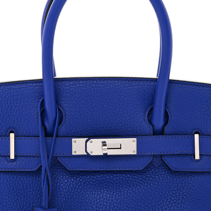 Hermes Togo Birkin 30 Bleu Electrique 8 of 14