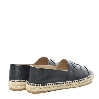 Chanel Lambskin CC Espadrilles 40 Black 4 of 10