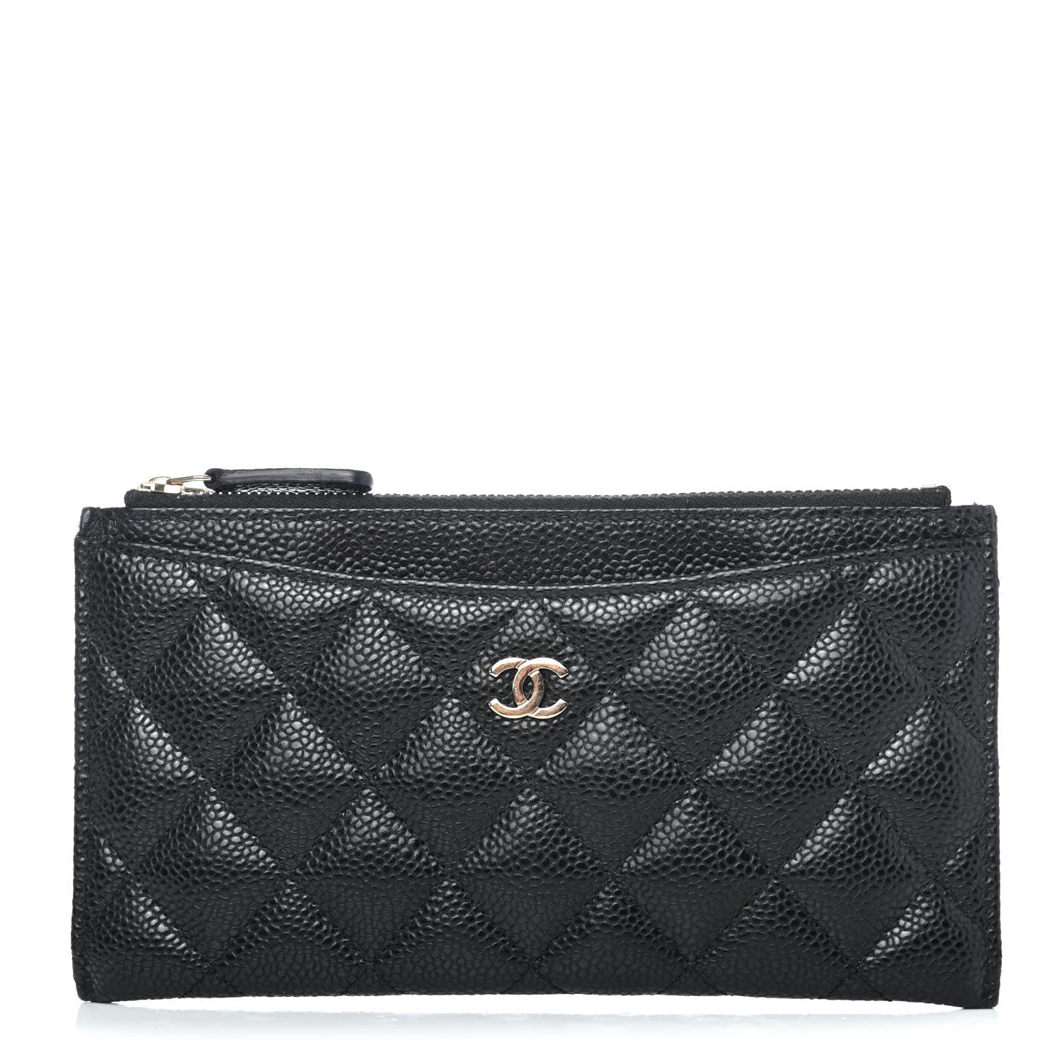 Chanel Caviar Quilted Classic Zip Pouch Black 1 of 4