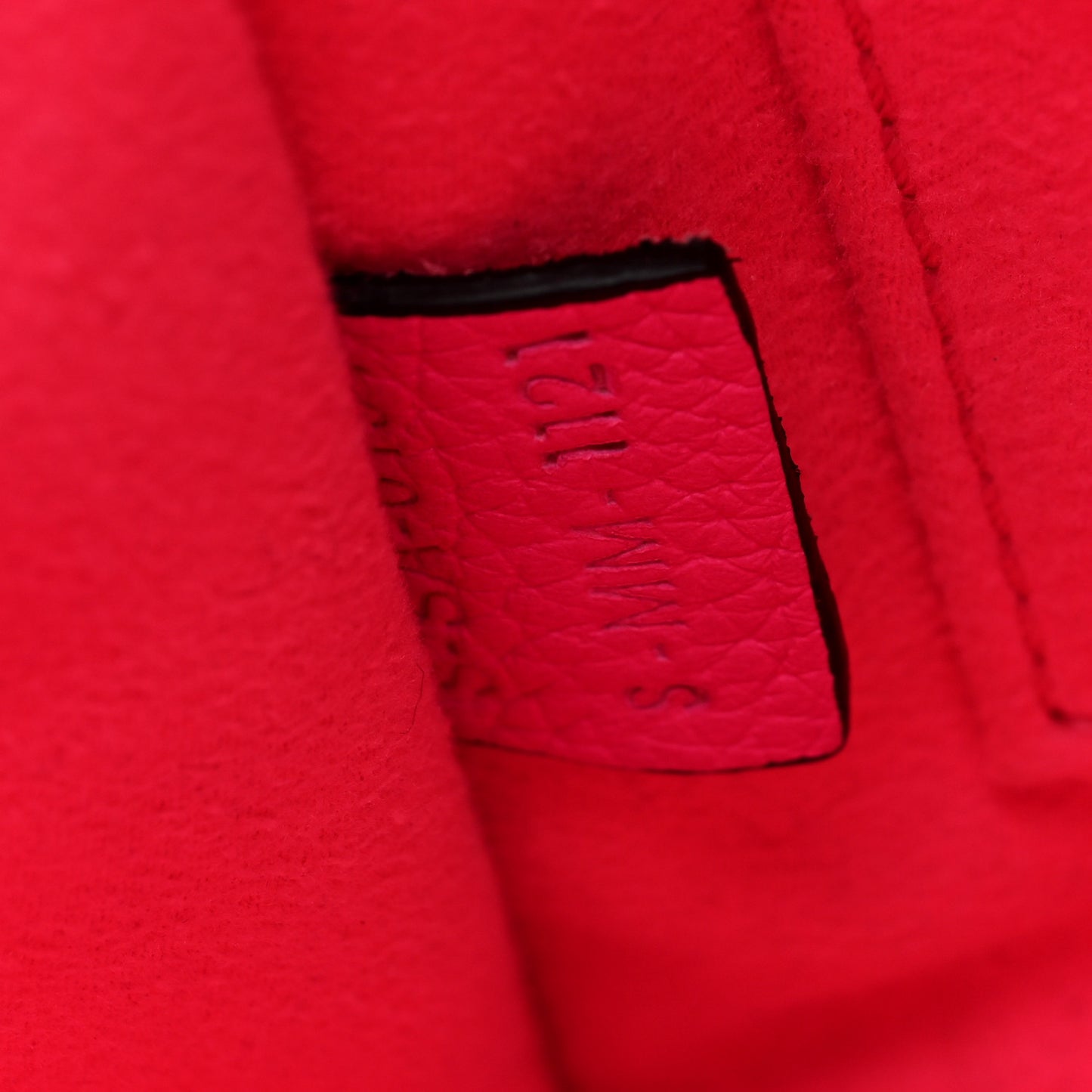 Drummed Calfskin Nano Luggage Fuchsia