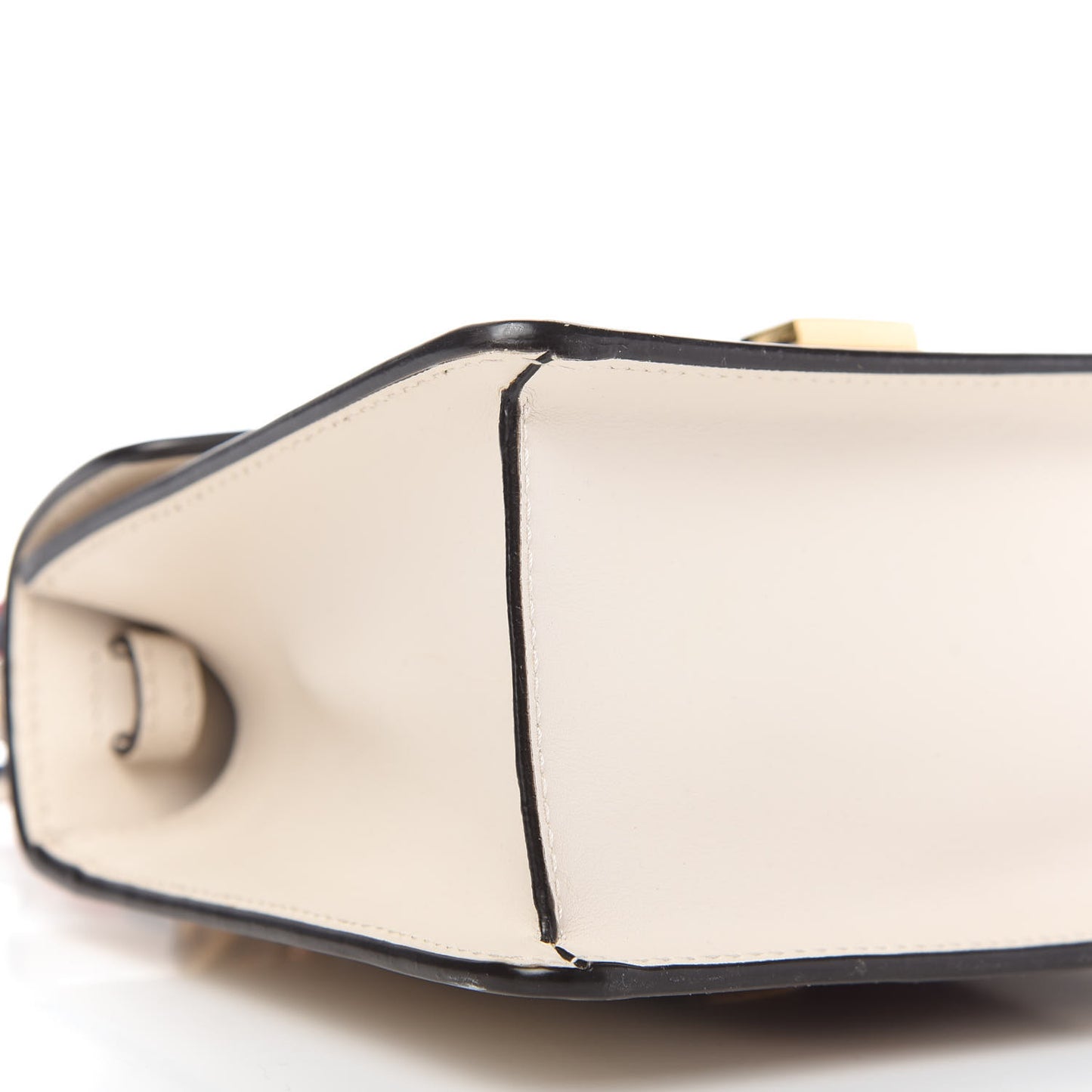 Calfskin Mini Sylvie Top Handle Bag White